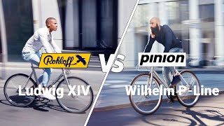 ROHLOFF VS PINION обзор моделей Schindelhauer Wilhelm PLine и Ludwig XIV [upl. by Cynar]