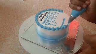 calendar cake design with cream 🥰cake making video💞 cakedecoration ❤subscribe 🥰 [upl. by Chappie]