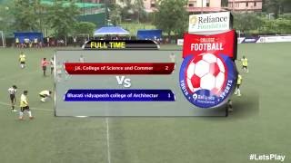 RFYS Mumbai College Boys  JK College vs Bharati Vidyapeeth College Highlights [upl. by Emsmus]