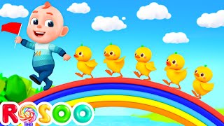 Five Little Ducks  Rosoo  Nursery Rhymes amp Kids Songs [upl. by Dadelos380]