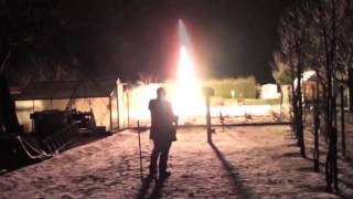 3quot SALUTE ROCKET  75mm KNALLRAKETE  3quot SALUTE SHELL  NITRATE FLASH POWDER [upl. by Arno]