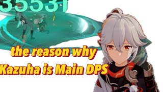 the reason why Kazuha is Main DPS KAZUHA VS CHILDE [upl. by Anitselec87]