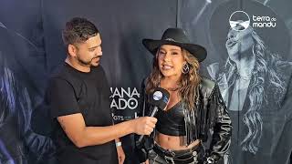 LAUANA PRADO CANTA DEBAIXO DE CHUVA EM POUSO ALEGRE E FALA DE INDICAÃ‡ÃƒO AO GRAMMY LATINO [upl. by Charmine]