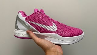 GK Kobe 6 Protro Think Pink Detailed Review [upl. by Dilks]