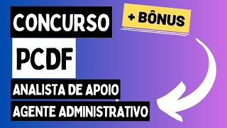 Concurso PCDF 2024  Apostila p Analista de Apoio às Atividades Policiais Agente Administrativo [upl. by Inahpit]