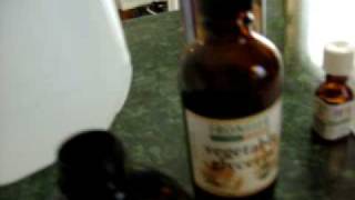 How To  Easy Vegetable Glycerin  Glycerine Spray Natural 4B Hair [upl. by Yneffit]