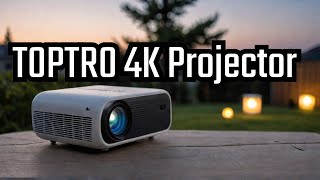 Portable HD Cinematic Experience TOPTRO Mini Projector [upl. by Libbie654]