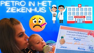 Pietro even onder narcose voor zijn trommelvliesbuisjes 🏥 [upl. by Sitelc]