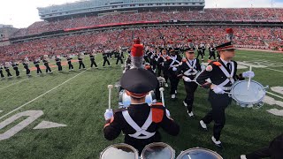 4K Drummers POV Ohio State Marching Band GoPro Madness [upl. by Essinger258]