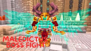 I FOUGHT MALEDICTUS IN FROSTED PRISON  MINECRAFT [upl. by Viveca976]