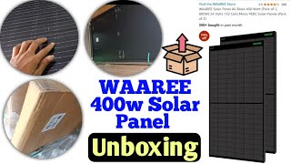 WAAREE 400400 Watt Solar Panel  Only 12K  Amazon Sale  Solar Panel Unboxing [upl. by Thibault]