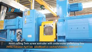 2023 MAH rafting｜CJWS75 Twin screw extruder with underwater pelletizing line [upl. by Joselyn703]