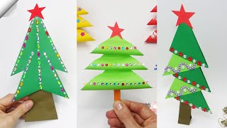 6 diy easy ways to make paper Christmas trees [upl. by Gould]