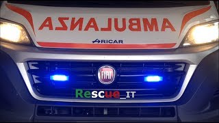 on board Ambulanza 118 in codice rosso  Italian ambulance responding [upl. by Winthorpe]