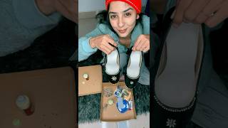 How to turn an old heels to new🤩  Anju Mor  trendingonshorts ytshort heels [upl. by Annerb148]