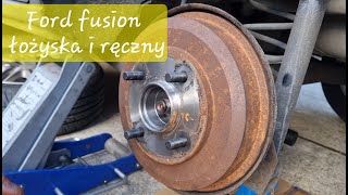 Tylne Łożyska i regulator ręcznego  rear Wheel bearings FORD FUSION 14 TDCI  MoToUK [upl. by Yart]