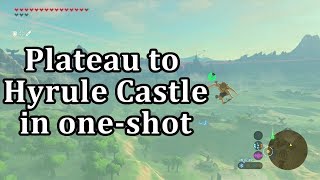 BotW Setup for Bullettime Bounce to Hyrule Castle from Temple of Time [upl. by Jacintha]