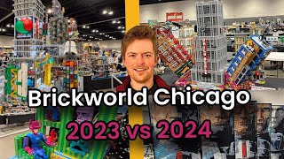 Brickworld Chicago 2023 Displays Vs 2024 [upl. by Waller]