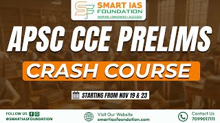 CRASH COURSE FOR APSC CCE PRELIMS  2025  SECURE YOUR SELECTION IN APSC CCE [upl. by Pulling]