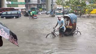 Cyclone romel effect in Motijheel Dhaka cyclone motijheel [upl. by Adnulahs]