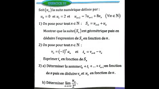 suites numériques 2 bac SM Ex 33 page 103 Almoufid [upl. by Hajed]