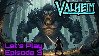 I Survived a TROLL in Valheim Valheim Gameplay Episode 3 [upl. by Ruosnam]