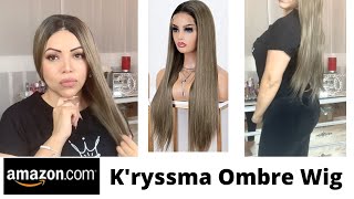 Kryssma Synthetic Wig UnboxingTryon IS IT WORTH IT  Amazon Wig Unboxing [upl. by Nyleikcaj]