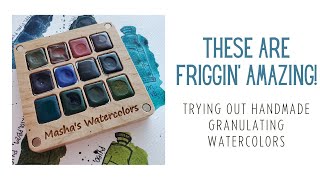 The Best Handmade Granulating Watercolors Ive Ever Seen [upl. by Aratal]