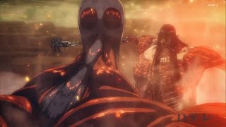 EREN VS ARMIN COLOSSAL TITAN AOT FINAL SEASON [upl. by Radke]