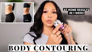 HONEST REVIEW AT HOME BODY CONTOURING MACHINE  BEFORE AND AFTER [upl. by Zeitler]