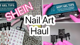 SHEIN NAIL ART HAUL PART 1  SHEIN HAS NEW NAIL SUPPLIES 🙀 [upl. by Emirac515]