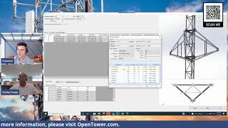 Episode 3  OpenTower Designer LIVE Guyed Tower Structural Analysis [upl. by Cyb873]