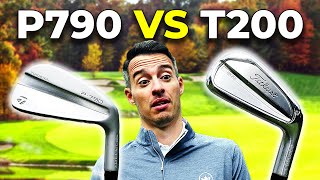 TaylorMade P790 v Titleist T200 Irons WE CROWN A WINNER [upl. by Daukas]