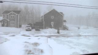 March 26th Blizzard  Moncton NB  Timelapse [upl. by Yeca578]