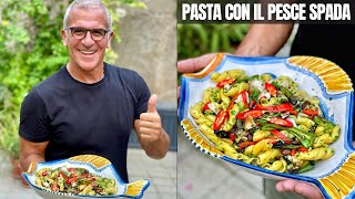 PASTA CON PESCE SPADA e VERDURE al BBQ  Ricetta di Chef Max Mariola [upl. by Selyn]