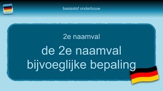 Bijles Duits grammatica 32 2e naamval bijvoeglijke bepaling [upl. by Attiuqahs]