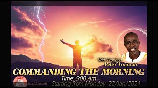 🔴 COMMAND THE MORNING PRAYER [upl. by Ahtaela]