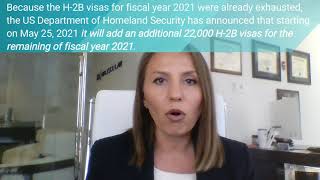 22000 new H2B visas added for fiscal year 2021 [upl. by Sansone]