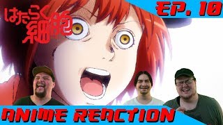 Anime Reaction Hataraku Saibou Ep 10 [upl. by Gil]