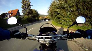 Yamaha XT 660 X  Nienstedter Pass GoPro Hero HD [upl. by Ozmo]