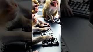 Monkeys Trying to Learn Computers animals [upl. by Deonne]