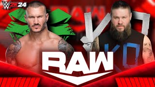 WWE 2K24  Randy Orton RKO vs Kevin Owens KO  Raw  2K60 [upl. by Eenitsed]