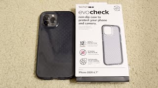 Unboxing Tech21 Evo Check Case Smokey Black for Apple iPhone 12 Pro Max [upl. by Nuahsar]