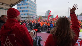 Zweite Warnstreikwoche Erfolgreiche Kundgebung der IG Metall in Schweinfurt [upl. by Roswell]