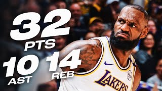 LEBRON JAMES TAKES OVER WITH 32PT TRIPLEDOUBLE 👑 🔥  October 26 2024 [upl. by Einnahc192]