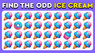 Find the ODD One Out  Sweets Edition 🍰🍨🍭  Easy Medium Hard Levels Quiz [upl. by Abramo]