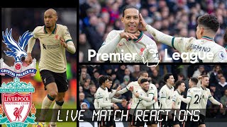 Controversial Jota Penalty wins it for Liverpool Crystal Palace 13 Liverpool FC LIVE Reactions [upl. by Hsirahc]