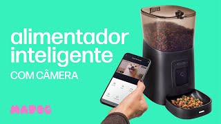 O melhor alimentador pet do mercado Comedouro Automático Inteligente MADOG com Câmera Visão Noturna [upl. by Matilda]