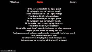 Eminem Till I collapse Lyrics [upl. by Amsirahc69]