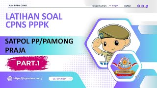 SOAL CPNS SATPOL PP POLISI PAMONG PRAJA DAN PPPK TRANTIBUM 2024 [upl. by Josy]